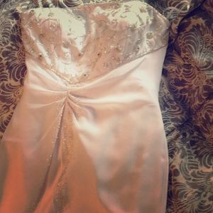 White floor length dress